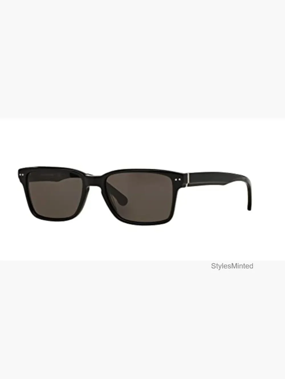 52mm Acetate Rectangular Polarized Sunglasses